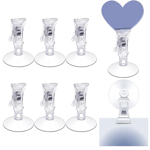 QUTHZZHY 8 Stück Saugnapf Haken, Transparent Saugnapf Clip, Multifunktional Saugnapf Halteklammern, Saugnapf Halter mit Clips für Supermärkte Geschäfte Häuser Fenster Aquarien Transparente Wände QUTHZZHY 8 Stück Saugnapf Haken, Transparent Saugnapf Clip, Multifunktional Saugnapf Halteklammern, Saugnapf Halter mit Clips für Supermärkte Geschäfte Häuser Fenster Aquarien Transparente Wände von QUTHZZHY