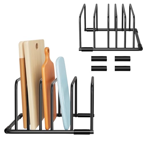 QUTHZZHY Schneidebrett Halterung, Schneidebrettständer Schwarz, Schneidebrett Rack, Topfpfannendeckel Halter, Pfannendeckelhalter, Topfdeckelhalter, Schneidebrett Organizer,Topfdeckel Organizer Küche QUTHZZHY Schneidebrett Halterung, Schneidebrettständer Schwarz, Schneidebrett Rack, Topfpfannendeckel Halter, Pfannendeckelhalter, Topfdeckelhalter, Schneidebrett Organizer,Topfdeckel Organizer Küche von QUTHZZHY