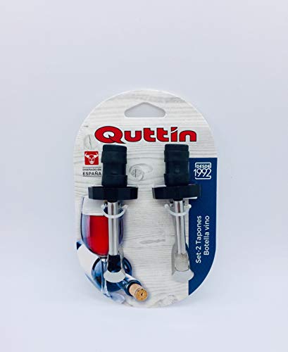 Quttin 48908 Set 2 Stöpsel Weinflasche, Stahl Quttin 48908 Set 2 Stöpsel Weinflasche, Stahl von Quttin