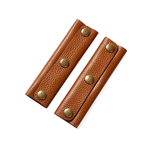 Handtaschengriff, PU-Leder, Wickelabdeckung, Griffschutz, Gepäcktasche, Griffschutz, Sattel, Bastelzubehör, Braun, 2 Stück Handtaschengriff, PU-Leder, Wickelabdeckung, Griffschutz, Gepäcktasche, Griffschutz, Sattel, Bastelzubehör, Braun, 2 Stück von QUUPY
