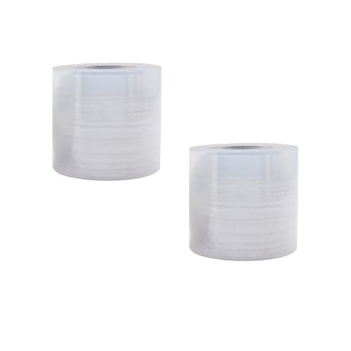 QUUPY 2 Rollen transparente Zugflasche Schwerer Zugfilm Schrumpfverpackung Rollen Verpackungsmaterialien Flaschen Dosen Zinn Lippenfarbe QUUPY 2 Rollen transparente Zugflasche Schwerer Zugfilm Schrumpfverpackung Rollen Verpackungsmaterialien Flaschen Dosen Zinn Lippenfarbe von QUUPY