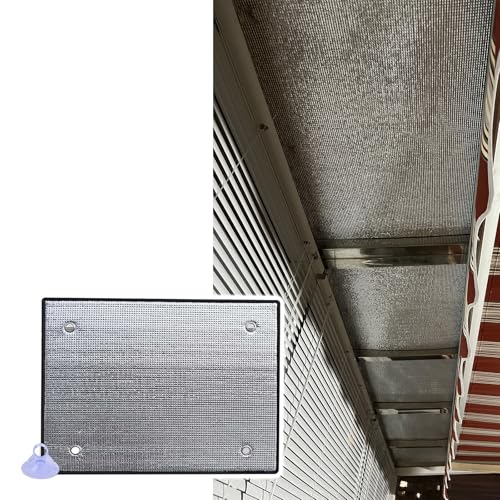 Anpassbare 8 mm Verdunkelungsfolie for Fenster – Reflektierender Sonnenschutz for Haus und Auto(24x63in) von QUVUOAIHK