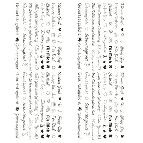 QUXVUIS 4 Stück, Kerzen Aufkleber, Kerzenförmiges, Super Starker Klebstoff, Langlebig, Passende Tassen, Und Aufkleber, acht QUXVUIS 4 Stück, Kerzen Aufkleber, Kerzenförmiges, Super Starker Klebstoff, Langlebig, Passende Tassen, Und Aufkleber, acht von QUXVUIS