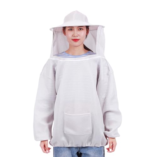 QUXVUIS Bienenschutzkleidung für Imkerbegeisterte, die leicht zu reinigen ist. White Bee Schutzkleidung ist speziell , grau von QUXVUIS
