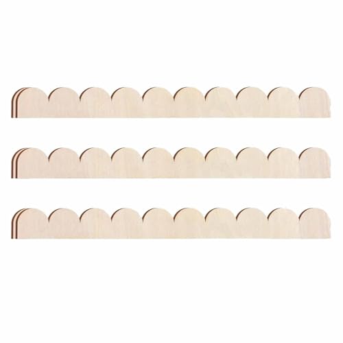 QUXVUIS DIY Scallop Trim Moulding 6 Stück unvollendete dekorative Holzstreifen für Home Decor 6 Stück Scalloped Wood Trim Moulding QUXVUIS DIY Scallop Trim Moulding 6 Stück unvollendete dekorative Holzstreifen für Home Decor 6 Stück Scalloped Wood Trim Moulding von QUXVUIS
