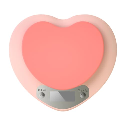 QUXVUIS Grammaturwaage mit rosa herzförmigem LCD Display für einfaches Ablesen und präzises Kochen und Backen. Kleine Lebensmittelwaage, 1 g/5 kg QUXVUIS Grammaturwaage mit rosa herzförmigem LCD Display für einfaches Ablesen und präzises Kochen und Backen. Kleine Lebensmittelwaage, 1 g/5 kg von QUXVUIS