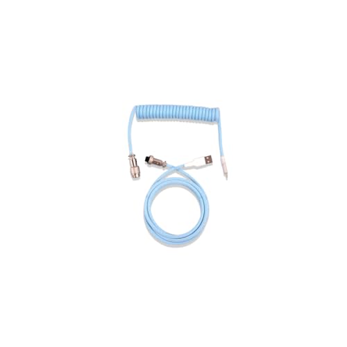 QUXVUIS Mechanisches Tastaturkabel Universal Gaming PC Spring Aviation Cables Connector Wire Computer Fitting Replacement, Himmelblau QUXVUIS Mechanisches Tastaturkabel Universal Gaming PC Spring Aviation Cables Connector Wire Computer Fitting Replacement, Himmelblau von QUXVUIS