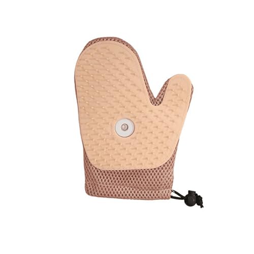 QUXVUIS Silica Gel Handschuh Goodbye Shedding Wonder Silica Gel Haustierbürste Dampf Dampf Katzenbürste Shedding Haar Antistatik Entferner, Rosa von QUXVUIS