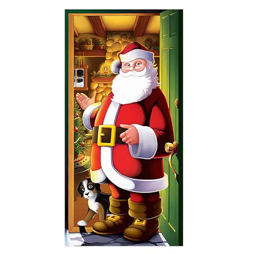 QUXVUIS Weihnachten Haustür Dekoration Tür hängen Tuch für Weihnachten Rentier elastische Tür Urlaub Party Festival, SDMT061, 200 * 90cm QUXVUIS Weihnachten Haustür Dekoration Tür hängen Tuch für Weihnachten Rentier elastische Tür Urlaub Party Festival, SDMT061, 200 * 90cm von QUXVUIS