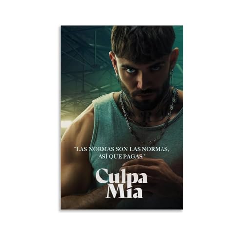 QUYEBRHFY Culpa Mia (my Fault) Poster, Wanddekoration, Vintage-Kunstposter, Filmdekoration, Druckposter, Zimmer, coole Dekoration, 20 x 30 cm, ungerahmter Stil von QUYEBRHFY