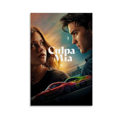 QUYEBRHFY Culpa Mia (my Fault) Poster, Wanddekoration, Vintage-Kunstposter, Filmdekoration, Druckposter, Zimmer, coole Dekoration, 30 x 45 cm, ungerahmter Stil von QUYEBRHFY
