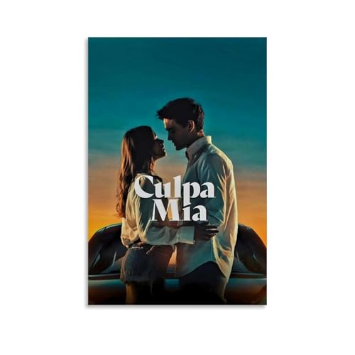 QUYEBRHFY Culpa Mia (my Fault) Poster, Wanddekoration, Vintage-Kunstposter, Filmdekoration, Druckposter, Zimmer, coole Dekoration, 30 x 45 cm, ungerahmter Stil von QUYEBRHFY