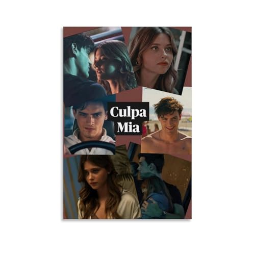 QUYEBRHFY Culpa Mia (my Fault) Poster, Wanddekoration, Vintage-Kunstposter, Filmdekoration, Druckposter, Zimmer, coole Dekoration, 30 x 45 cm, ungerahmter Stil von QUYEBRHFY