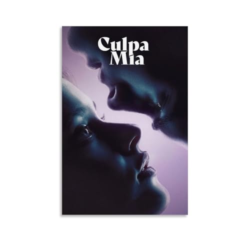 QUYEBRHFY Culpa Mia (my Fault) Poster, Wanddekoration, Vintage-Kunstposter, Filmdekoration, Druckposter, Zimmer, coole Dekoration, 50 x 75 cm, ungerahmter Stil von QUYEBRHFY