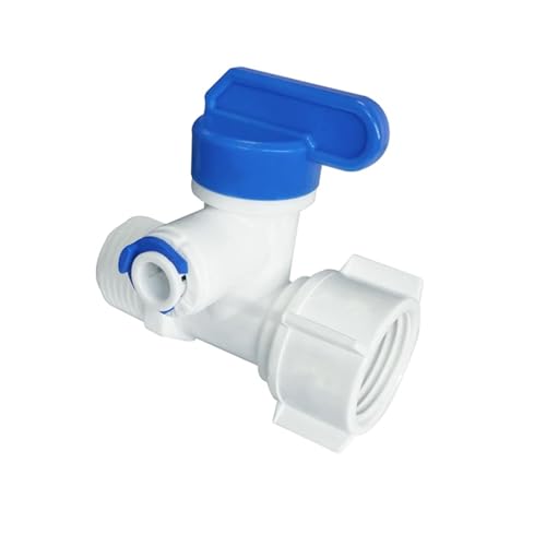 1/2 Gewinde auf 1/4 3/8 Rohr Wasseradapter RO Feed Kugelhahn Wasserhahn Wasserfilter Umkehrosmosesystem for Wasserreiniger Wasserhahn(1I2 to 1I4) von QVCTADPC