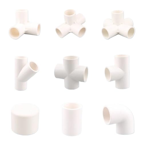 1 stück 20 25 32mm Weiß Rohrverbinder Gerade Ellenbogen T Kreuz Gelenke Wasser Rohr Adapter 3 4 5 6 möglichkeiten Gelenke(WHITE,I.D 32mm) von QVCTADPC