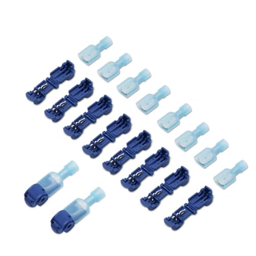 10/20/30/40/50 Stück T-Tap-Anschluss Schnellverbinder for elektrische Kabel Schnappspleißverriegelung Drahtklemme Wasserdichter Crimpdrahtanschluss(Mix-30PCS(15SETS)) von QVCTADPC