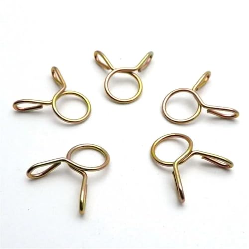 10 Stück 5–31 mm plattierte Schlauchschellen for Luftschläuche, verstellbare Rohre, Wasserrohre, feste Clips, Federklemmen, Sortimentskit, Hardware(M13) von QVCTADPC