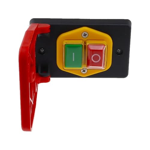 1PC YH02-A Aus-Ein Rote Abdeckung Not-Aus-Druckschalter 16A Power-Off/Unterspannungsschutz Elektromagnetischer Startschalter(5 PIN) von QVCTADPC