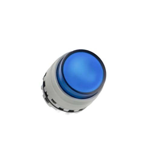 22 mm mit Licht Druckknopfschalter Momentary/Rasting, 12 V/24 V Leistung 1 Stück(Bule Led,LATCHING_12-24V) von QVCTADPC