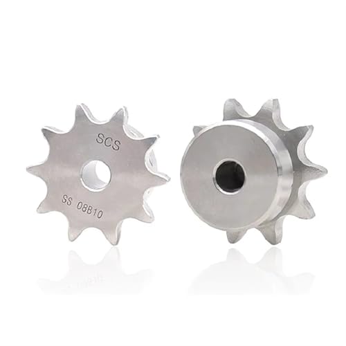 304 Edelstahl-Kettenrad 06B/08B/10A/12A 10-25 Zähne Industrie-Antriebskettenrad-Getriebekette(10A,18 Teeth) von QVCTADPC