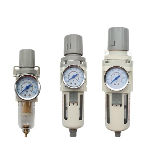 AW2000-02 AW3000-03 AW4000-04 Kompressor-Luftfilter-Controller, Ölabscheider, pneumatischer Luftdruckregler, 1 Stück (AW4000-04 PC12-04, manuelle Entwässerung) von QVCTADPC