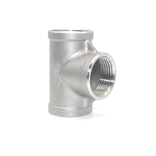 DN6/DN8/DN15/DN25 männlich + männlich + weiblich Gewinde 3 Weg T T Rohr Fitting 1/4 "1/2" 3/4 "1" 1-1/4 "gewinde 304 Edelstahl(WHITE,1/4") von QVCTADPC