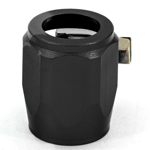 Energy AN4 AN6 AN8 AN10 AN12 AN14 AN16 AN18 37MM Schlauchschellen-Endstück Aluminium-Schlauchverbinder Schlauchschellen(AN6 BLACK) von QVCTADPC
