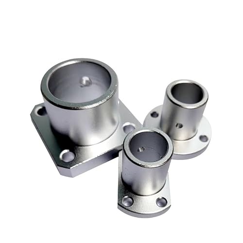 Führungswellen-Stützbasis, Stützsitz for optische Achse, runder flacher Flansch, Halterung for optische Achse, 8 10 12 15 16 20 25 30 35 40 50(20mm,Square) von QVCTADPC