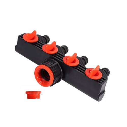 Gartenbewässerung Bewässerungswerkzeuge 4-Wege-Hahn-Schlauchverteiler Tropfverteiler-Armaturen Rohrverbinder-Set-Adapter Wasserhahn-Schnellgewinde von QVCTADPC