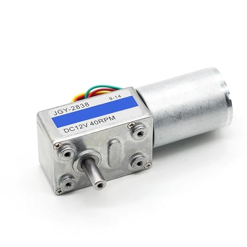 JGY-2838 Kleiner bürstenloser Gleichstrommotor mit Schneckengetriebe und bürstenlosem Schneckengetriebemotor vom Typ L, 24 V, mit 4632-Vierkantgetriebe(24V 6RPM) von QVCTADPC