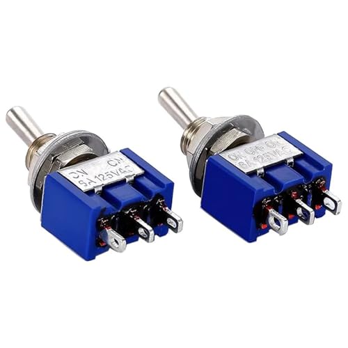 MTS-102 103 MTS-202 203 Kippschalter 6A 125VAC an an SPDT 6mm Schalter DPDT an aus an wasserdichte Kappe(Waterproof Cap,WITHOUT CAP_5PCS) von QVCTADPC