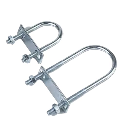 Verzinkter Standard-Kohlenstoffstahl-U-förmiger Bolzen, U-förmiger verlängerter Schraubenstab, Wasserrohr-Schnallenrohr M6(1set 6x50x100) von QVCTADPC