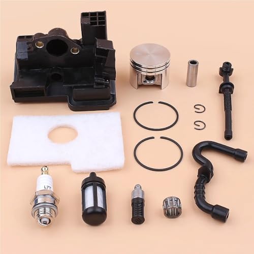 38mm Kolbenringe F Adapter Öl Ölschlauch F Kit Passend for MS180 018 MS 180 Kettensäge Ersatzteile 1130 030 2004 von QVFMAJJDA