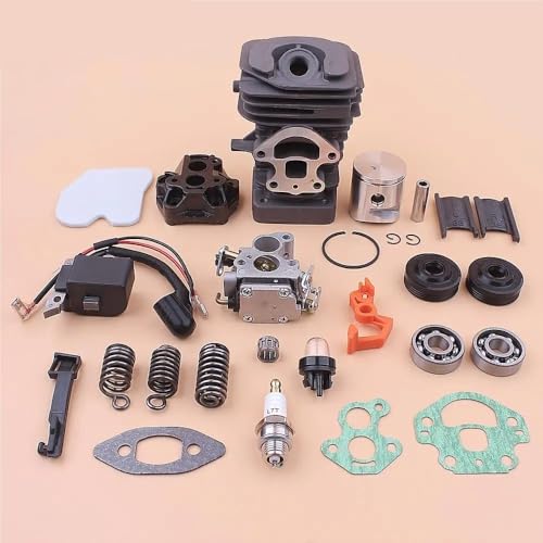 39mm Zylinder Kolben Vergaser Zündspule Kit Fit for Hus 236 240 236e 240e Intake Boot Puffer Lager Öl Dichtung F von QVFMAJJDA