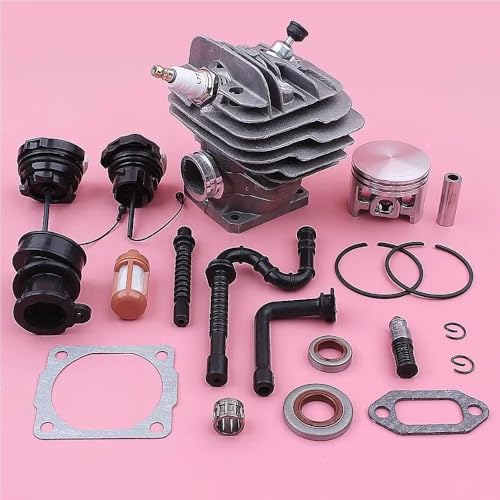 44mm Zylinderkolben-Dekompressionsventil-Kit Passend for 026 MS260 Kettensäge 1121 020 1217 Öldichtung Öldeckel Ansaugrohr von QVFMAJJDA