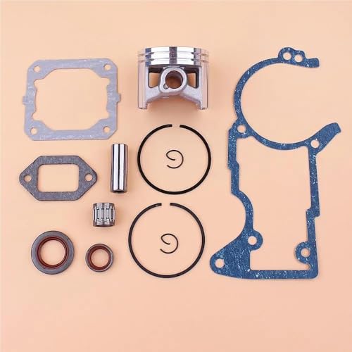 50mm Kolben Kit Fit for MS440 044 Kettensäge Zylinder Kurbelgehäuse Dichtung Öl Dichtung Lager von QVFMAJJDA