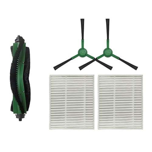 Ersatz-Zubehör-Set, kompatibel mit Roomba Combo Essential Y0112/Y0140, Roboter-Staubsauger, Hauptbürste, Seitenbürste und Filter-Set von QVIBRKQQZ
