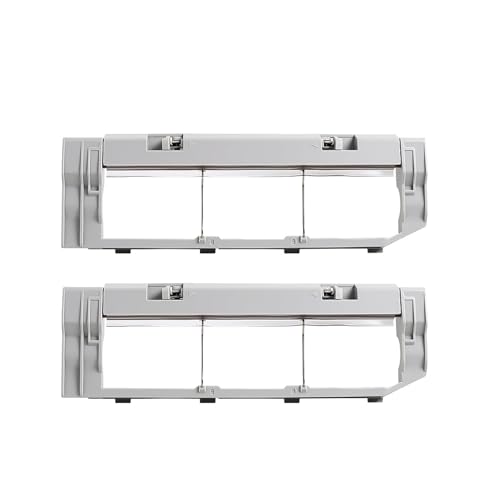 Hauptbürstenabdeckung, kompatibel mit Xiaomi Roborock S5/S50/S51/S55/S6/S5 Max/S6 MaxV/S6 Pure, Roboterstaubsauger-Ersatzteil(Grey 2-Piece) von QVIBRKQQZ