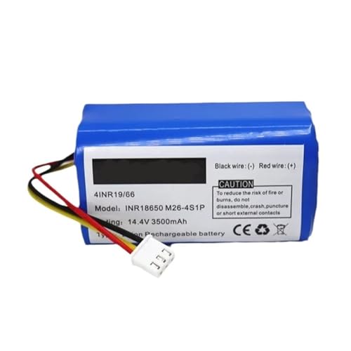 QVIBRKQQZ 14,4 V 4S1P Li-Ionen-Ersatzakku, kompatibel mit Liectroux C30B/E30, Saugroboter-Netzteil(3500mAh) von QVIBRKQQZ