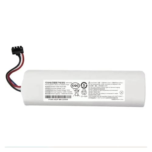 QVIBRKQQZ 14,4-V-Ersatzakku. Kompatibel mit Dreame F9 D9 L10 Pro Plus RLS3 RLS5 RLS5L RLS5D. Zubehörteile for Roboterstaubsauger(5200mAh) von QVIBRKQQZ