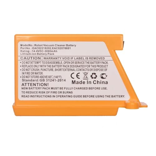 QVIBRKQQZ Ersatzakku. Kompatibel mit LG VR64703LVMB VR7412RB. Roboterstaubsauger-Zubehör EAC62218202 EAC62076601 14,4 V 3000 mAh QVIBRKQQZ Ersatzakku. Kompatibel mit LG VR64703LVMB VR7412RB. Roboterstaubsauger-Zubehör EAC62218202 EAC62076601 14,4 V 3000 mAh von QVIBRKQQZ