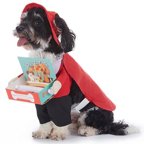 Lustige Halloween-Haustier-Fledermauskostüme, Hunde- und Katzenparty-Rollenspiel-Requisiten, geeignet für Katzen und kleine und mittelgroße Hunde, Halloween-Party-Dekorationen (Red,XL) von QVK