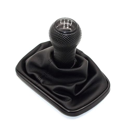 QVQOJCTH Autoteile 12mm 5/6 Geschwindigkeit Auto Schaltknauf Hebel Shifter Gaitor Boot Für Golf 4 IV MK4 GTI R32 Für Bora Jetta 1999-2004(5 Speed-1) von QVQOJCTH