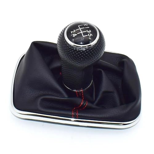 QVQOJCTH Autoteile 12mm 5/6 Geschwindigkeit Auto Schaltknauf Hebel Shifter Gaitor Boot Für Golf 4 IV MK4 GTI R32 Für Bora Jetta 1999-2004(5 Speed-2) von QVQOJCTH