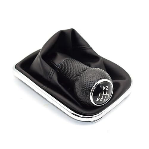 QVQOJCTH Autoteile 12mm 5/6 Geschwindigkeit Auto Schaltknauf Hebel Shifter Gaitor Boot Für Golf 4 IV MK4 GTI R32 Für Bora Jetta 1999-2004(5 Speed-4) von QVQOJCTH