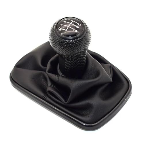 QVQOJCTH Autoteile 12mm 5/6 Geschwindigkeit Auto Schaltknauf Hebel Shifter Gaitor Boot Für Golf 4 IV MK4 GTI R32 Für Bora Jetta 1999-2004(6 Speed-1) von QVQOJCTH
