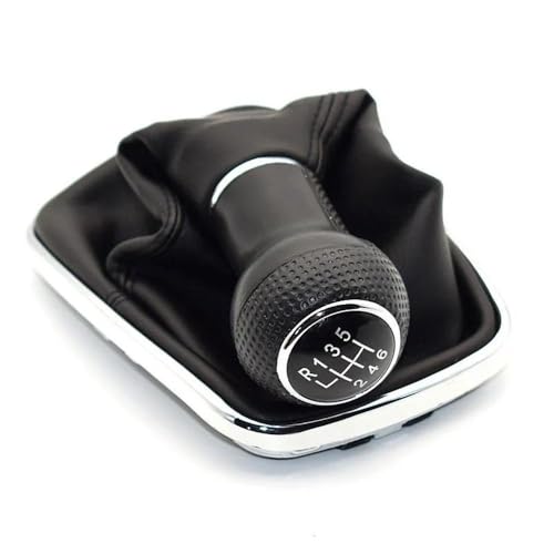 QVQOJCTH Autoteile 12mm 5/6 Geschwindigkeit Auto Schaltknauf Hebel Shifter Gaitor Boot Für Golf 4 IV MK4 GTI R32 Für Bora Jetta 1999-2004(6 Speed-4) von QVQOJCTH