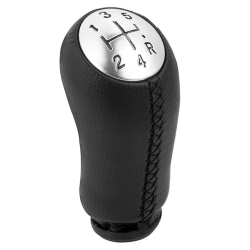 QVQOJCTH Autoteile 17mm Für Renault Clio MK3 3 III Für Megane MK2 Für Scenic MK2 5 Geschwindigkeit Schaltknauf Auto Getriebe Schalthebel Griff(Bright-Black) von QVQOJCTH