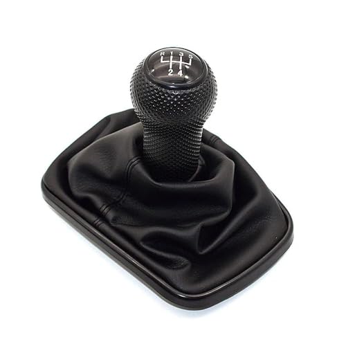 QVQOJCTH Autoteile 23mm Für Golf 4 IV MK4 GTI R32 Für Bora Jetta 5 Geschwindigkeit Schwarz Rahmen Schaltknauf Hebel Gamasche Boot 1999-2004(5 Speed-3) von QVQOJCTH